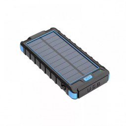 Platinet 10000mAh solar panel Powerbank Black/Blue