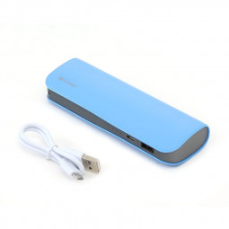 Platinet  7200mAh Leather PowerBank Blue + microUSB Cable