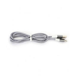Platinet Omega Fabric microUSB to USB cable 1m Grey
