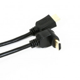 Platinet Omega HDMI 1.4 Gold Angular cable 5m Black