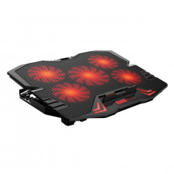 Platinet Omega Laptop Cooler Pad LCD Screen Black/Red Light