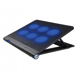 Platinet PLCP6FB Laptop Cooler Pad 6 Fans Blue LED Black