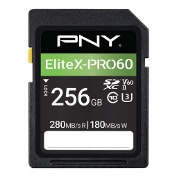 PNY 256GB SDXC EliteX-PRO60 Class 10 U3 V60