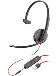Poly Plantronics Blackwire 3215 Headset Black