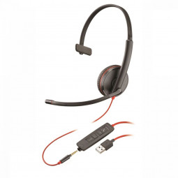 Poly Plantronics Blackwire 3215 Headset Black