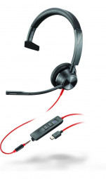 Poly Plantronics Blackwire 3315-M USB-C/A Headset Black