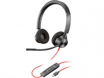 Poly Plantronics Blackwire 3320-M USB-C/A Headset Black