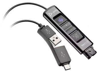 Poly Plantronics DA85-M USB to QD Adapter Black