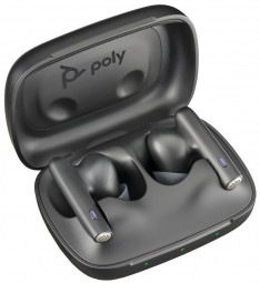 Poly Plantronics Voyager Free 60 UC Basic Charge Case USB-A Teams Bluetooth Headset Carbon Black