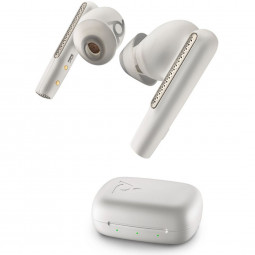 Poly Plantronics Voyager Free 60 UC Basic Charge Case USB-C Bluetooth Headset White Sand