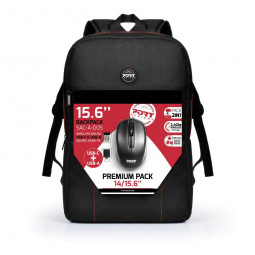 Port Designs Pack Backpack + Wireless Mouse 15,6