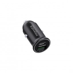 Promate  Bullet-PD40 RapidCharge Mini Car Charger with 60W Power Delivery & Quick Charge 3.0 Black