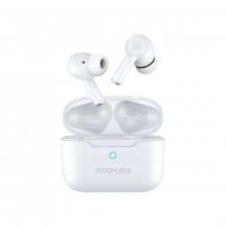 Promate  ProPods High-Definition ANC TWS Earphones with intellitouch Headset White