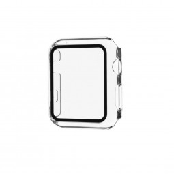 FIXED Protective case Pure with tempered glass for Apple Watch 40mm, clear