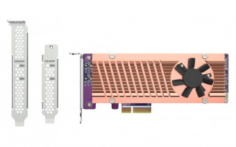 QNAP QM2-2P-344A Dual M.2 22110/2280 PCIe NVMe SSD Expansion Card