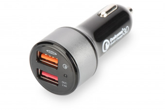 Ednet Quick Charge 3.0 Car Charger, 2 Port