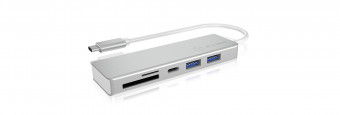 Raidsonic IcyBox IB-HUB1413-CR USB 3.0 Type-C USB hub with 3 USB ports and multi-cardreader