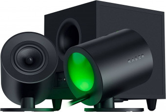 Razer Nommo V2 Full-Range 2.1 PC Gaming Speakers with Wired Subwoofer Black