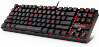 Redragon Kumara 2 Red LED Backlit Blue Mechanical Gaming Keyboard Black HU