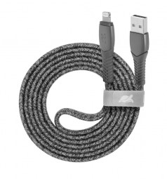 RivaCase Rivapower PS6108 GR12 ENG USB-A / Lightning nylon braided cable, 1,2m Grey