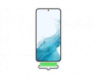 Samsung Galaxy S22 Silicone Cover with Strap White