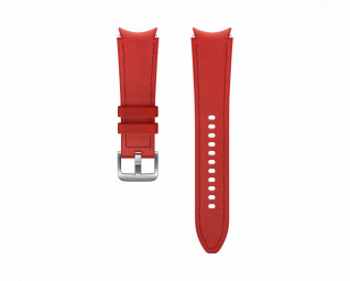Samsung Galaxy Watch 4 Hybrid Leather Band (20 mm M/L) Red