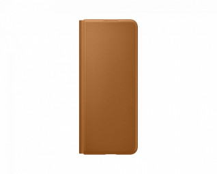 Samsung Galaxy Z Fold3 Leather Flip Cover Camel