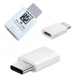 Samsung Micro USB Connector (USB Type C to Micro USB) White