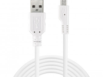 Sandberg MicroUSB Sync/Charge Cable 3m White