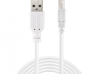Sandberg USB 2.0 A-B male 1.8 m White