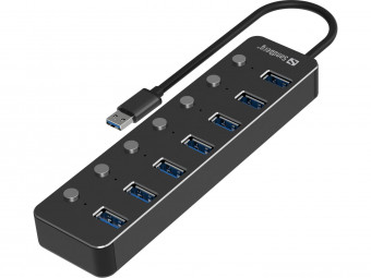 Sandberg USB 3.0 Hub 7 Ports Black