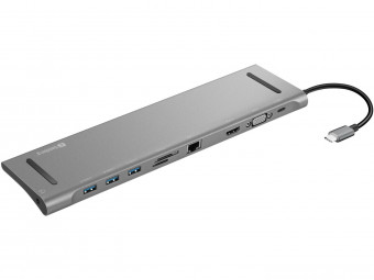 Sandberg USB-C 10-in-1 Docking Station Silver