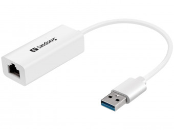 Sandberg USB3.0 Gigabit Network Adapter White