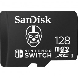 Sandisk 128GB microSDXC Class 10 UHS-I U3 For Nintendo Switch Skull Trooper Fortnite Edition