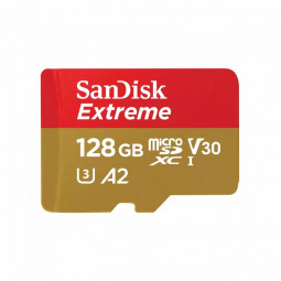 Sandisk 128GB microSDXC Class 10 U3 V30 A2 Extreme for Mobile Gaming