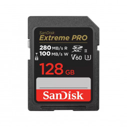Sandisk 128GB SDXC Extreme Pro Class 10 U3 UHS-II V60