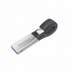 Sandisk 256GB USB3.0/Lightning iXpand Flash Drive Silver
