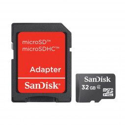 Sandisk 32GB microSD + Adapter