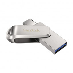 Sandisk 64GB Dual Drive Luxe USB3.1 Type-C Silver
