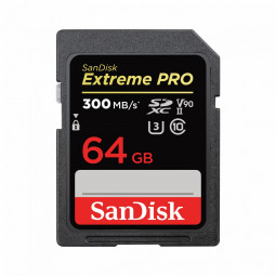 Sandisk 64GB SDXC Extreme Pro UHS-II CL10 U3 V90