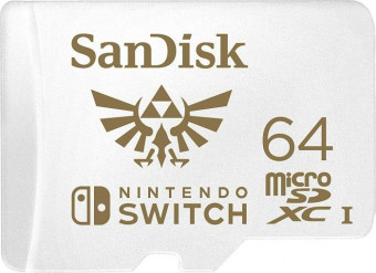 Sandisk 64GB microSDXC UHS-I V30 U3 For Nintendo Switch