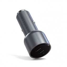 Satechi 40W Dual USB-C PD Car Charger Silver