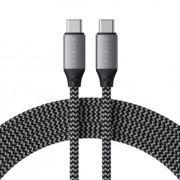 Satechi USB-C to USB-C 100W Braided Charging 2m Cable Grey