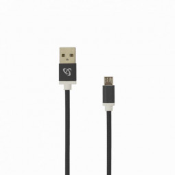 SBOX USB A Male -> MICRO USB Male cable 1,5m Black