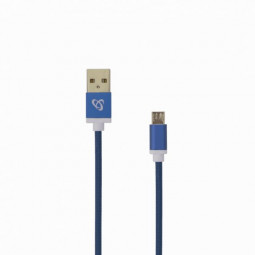 SBOX USB A Male -> MICRO USB Male cable 1,5m Blue