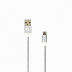 SBOX USB A Male -> MICRO USB Male cable 1,5m White