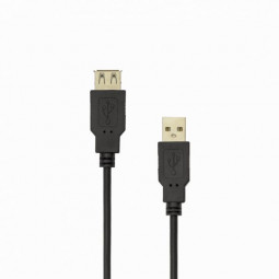 SBOX USB A Male - USB A Female EXTENSION cable 5m Black