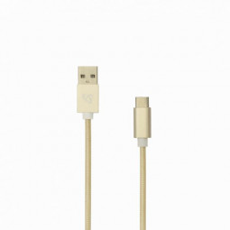 SBOX USB Male -> TYPE-C Male cable 1,5m Gold