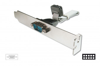 Assmann Serial Slot Bracket cable, D-Sub9 - IDC 2x5pin