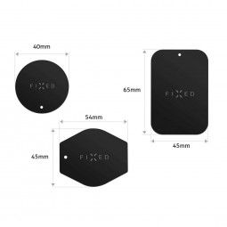 FIXED Set of spare plates for magnetic holders Icon Plates, black